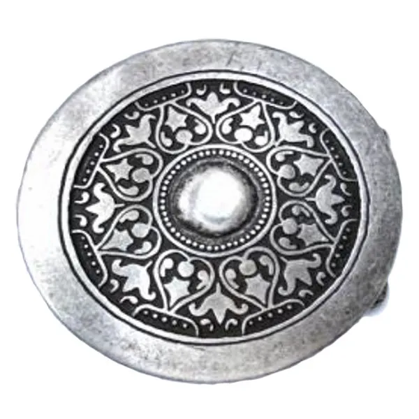Design Belt Buckle Wheel Ornament - Made in Italy - frontview